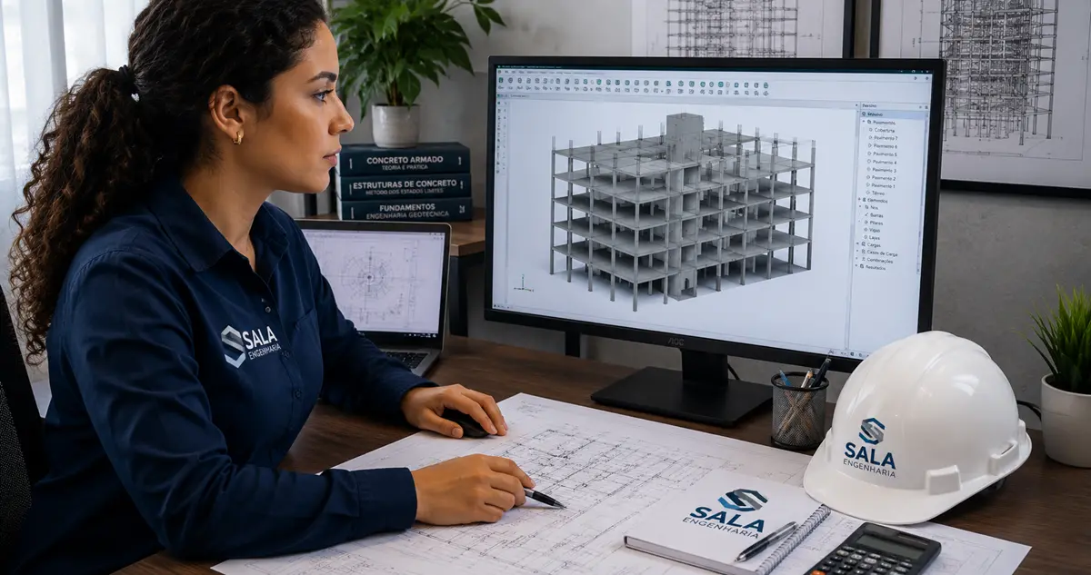 Projeto de concreto armado para edificações em Salvador
