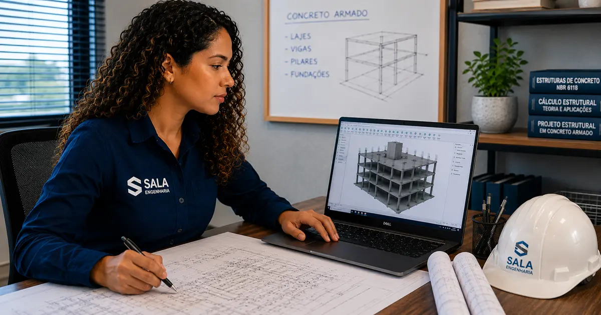 Projeto de estruturas de concreto armado em Salvador