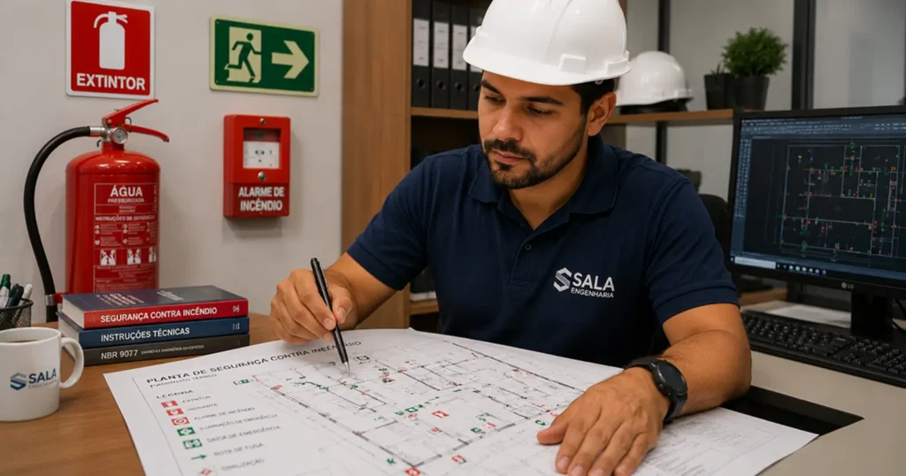 Projeto de segurança contra incêndio para comércio