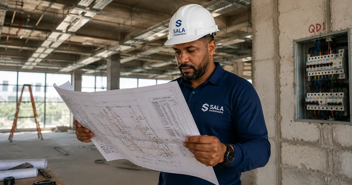 Projeto de instalações elétricas em baixa tensão em Salvador.