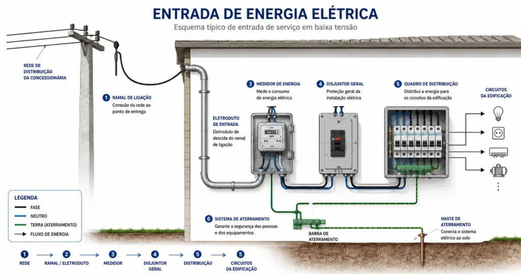 Projeto técnico de entrada de energia