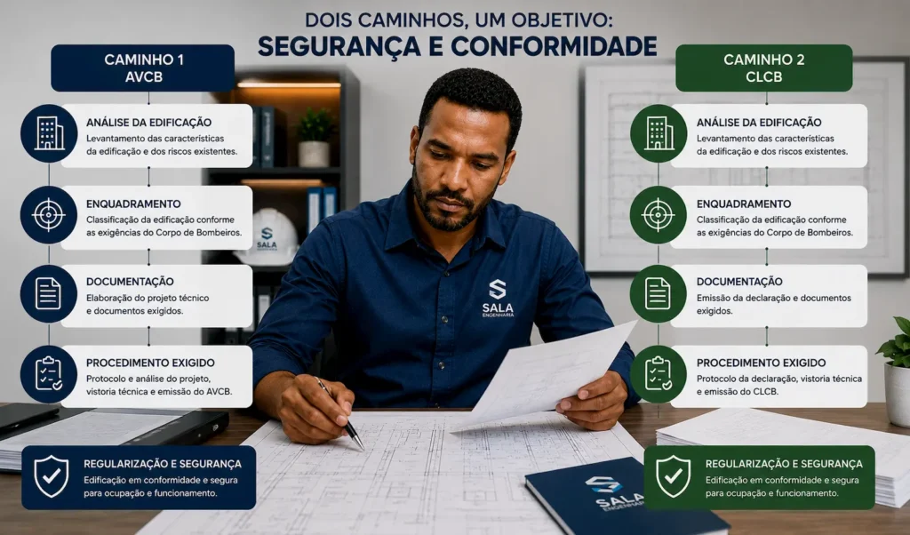 Comparação entre AVCB e CLCB