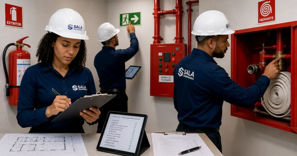 Manutenção dos sistemas antes da renovação de AVCB e CLCB