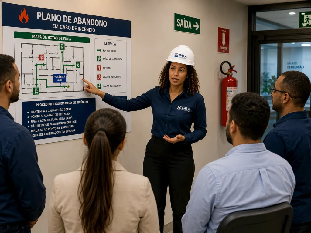 Treinamento de abandono de área em Salvador