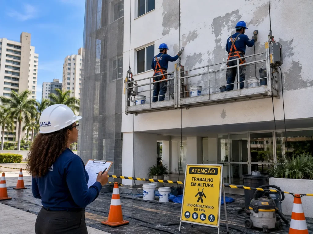 preparação de superfície para pintura predial